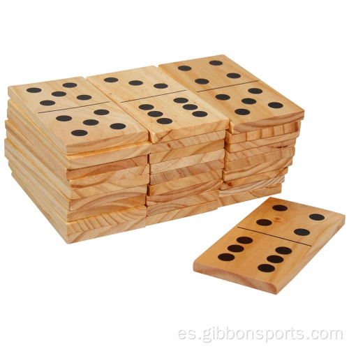 Juego de juguete de madera Domino